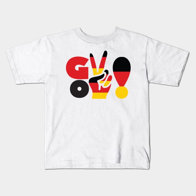 German Pride Design Kids T-Shirt by jazzworldquest